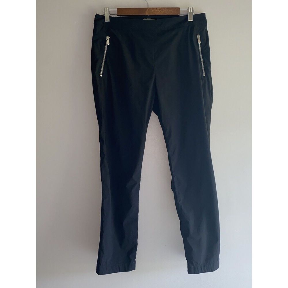 Anatomie Womens Black Pants With Zipper High Rise Curvy Skinny Crop Ankle Medium